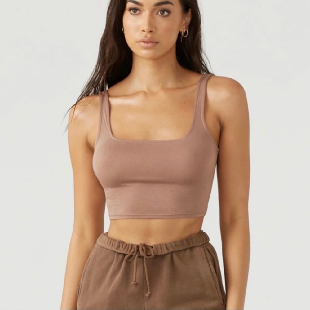 ♡BNWT RETIRED Joah Brown™ ☆Square Neck Crop Top☆ Tank Top. SIENNA Colorway♡ S/M♡